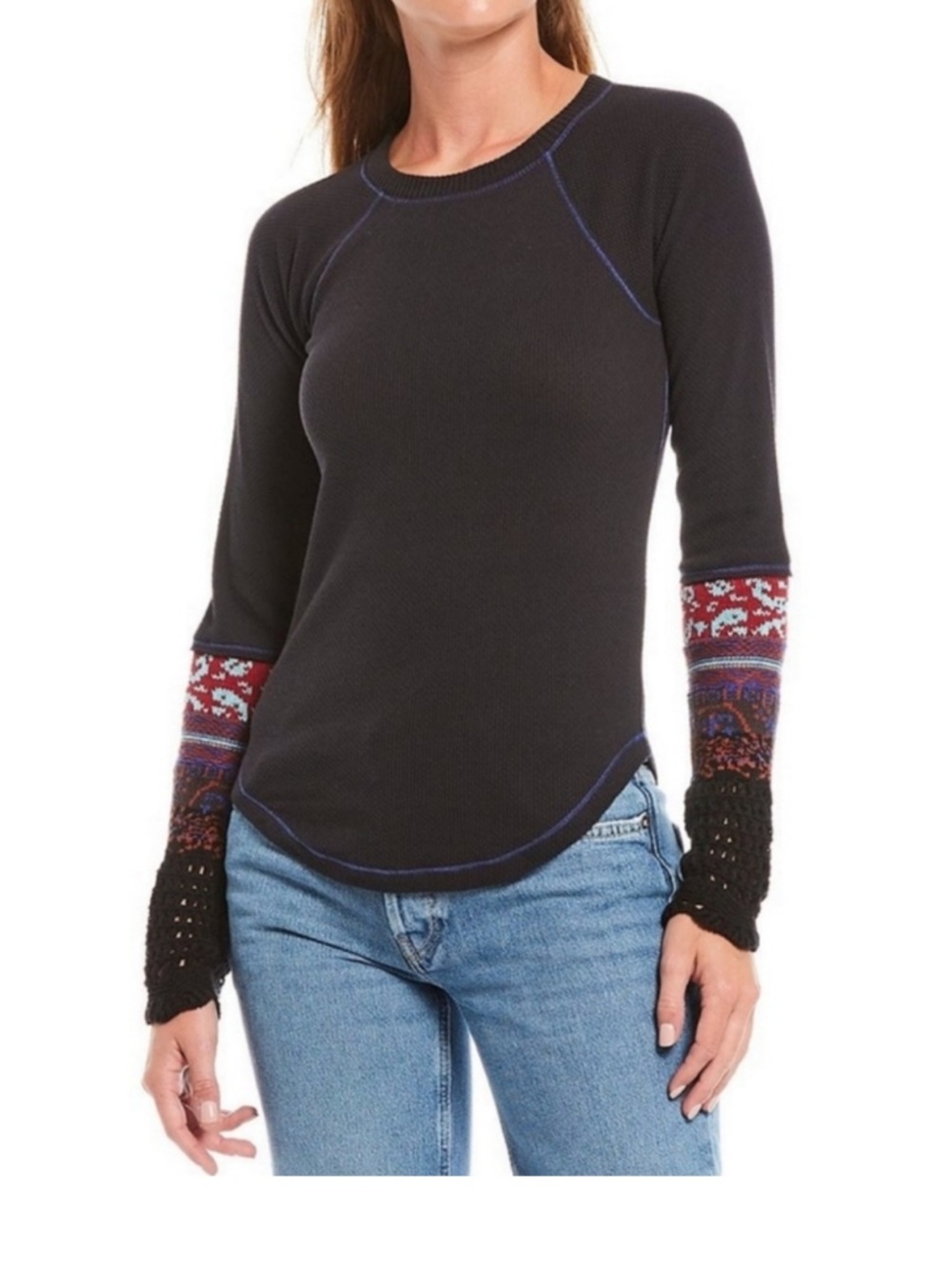 Free People In the Mix Cuff Top